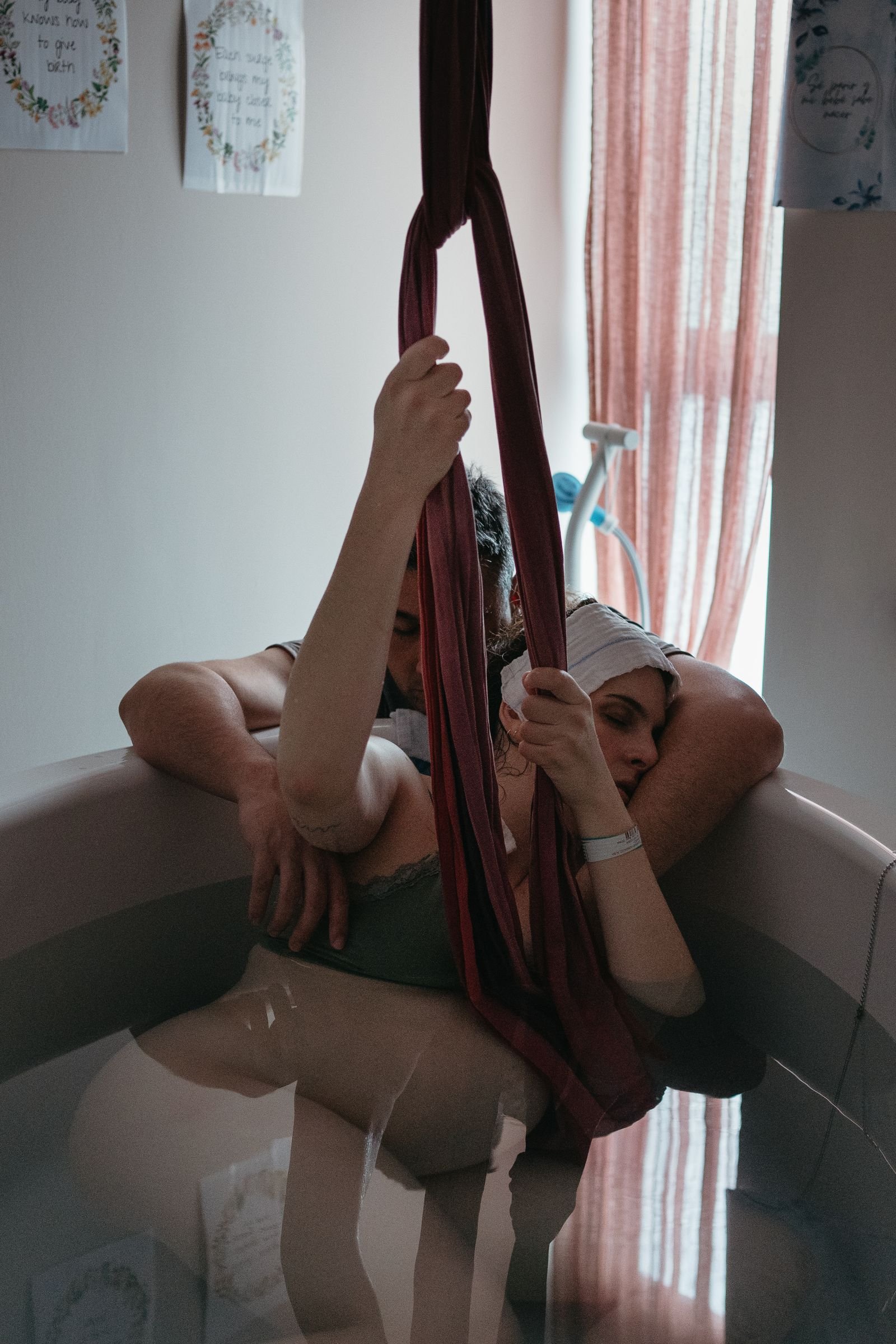 Parto en el agua
